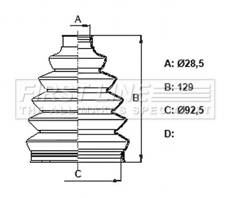 First line front outer boot - first, cv